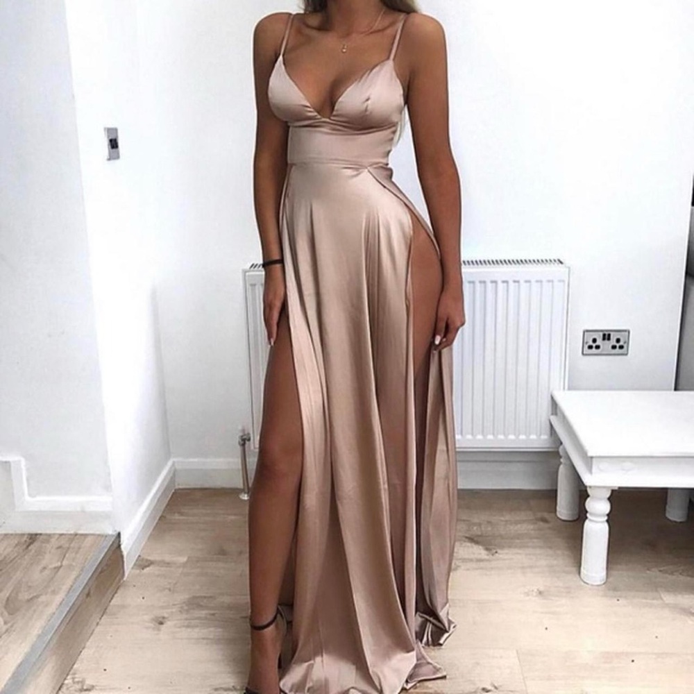 Abyss by Abby Nikki Dress Champagne